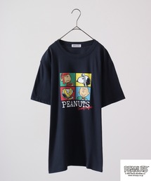 PEANUTS スヌーピー プリントTシャツ