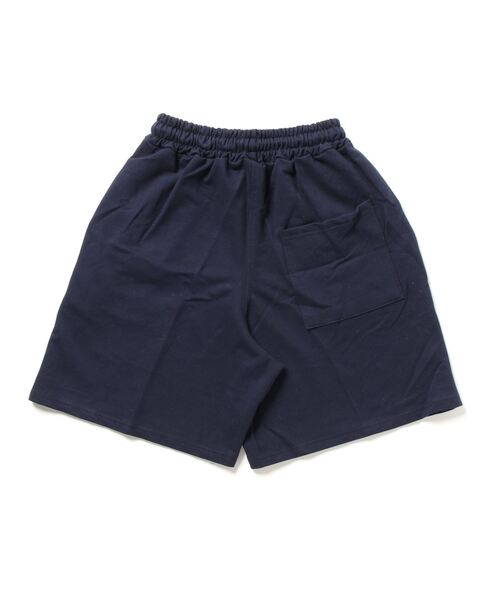 muahmuah(ムーアムーア)の「A'GEM/9 × .kom『muah muah/ムーアムーア』SIGNATURE LOGO HALF PANTS/ロゴハーフパンツ(スウェットパンツ・レディース・ネイビー/グレー・FREE)」の7枚目の写真