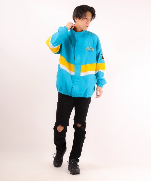 VISION STREET WEAR(ヴィジョンストリートウェア)の「VISION STREET WEAR ヴィンテージワッペンナイロンブルゾン(ブルゾン・メンズ・ブラック系その他2/ブラック系その他/ターコイズブルー/ホワイト・L/LL/M)」の20枚目の写真