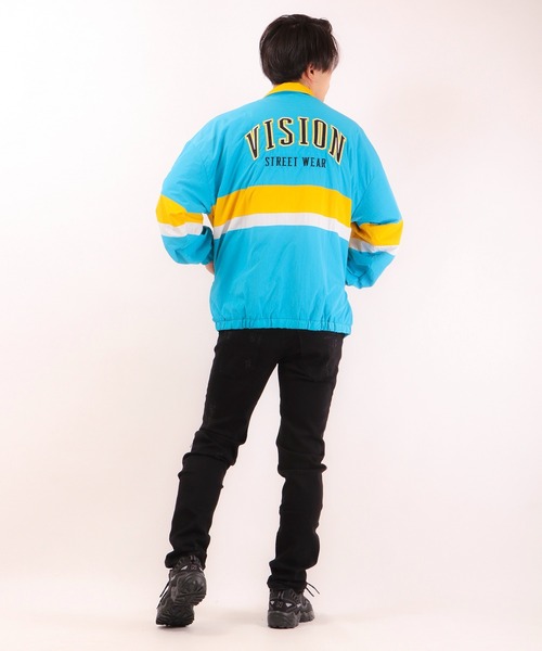 VISION STREET WEAR(ヴィジョンストリートウェア)の「VISION STREET WEAR ヴィンテージワッペンナイロンブルゾン(ブルゾン・メンズ・ブラック系その他2/ブラック系その他/ターコイズブルー/ホワイト・L/LL/M)」の19枚目の写真