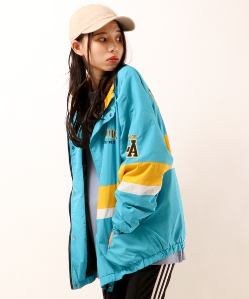 VISION STREET WEAR(ヴィジョンストリートウェア)の「VISION STREET WEAR ヴィンテージワッペンナイロンブルゾン(ブルゾン・メンズ・ブラック系その他2/ブラック系その他/ターコイズブルー/ホワイト・L/LL/M)」の18枚目の写真