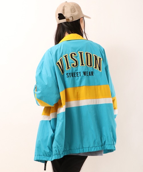 VISION STREET WEAR(ヴィジョンストリートウェア)の「VISION STREET WEAR ヴィンテージワッペンナイロンブルゾン(ブルゾン・メンズ・ブラック系その他2/ブラック系その他/ターコイズブルー/ホワイト・L/LL/M)」の17枚目の写真