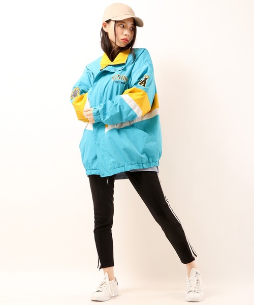 VISION STREET WEAR(ヴィジョンストリートウェア)の「VISION STREET WEAR ヴィンテージワッペンナイロンブルゾン(ブルゾン・メンズ・ブラック系その他2/ブラック系その他/ターコイズブルー/ホワイト・L/LL/M)」の16枚目の写真