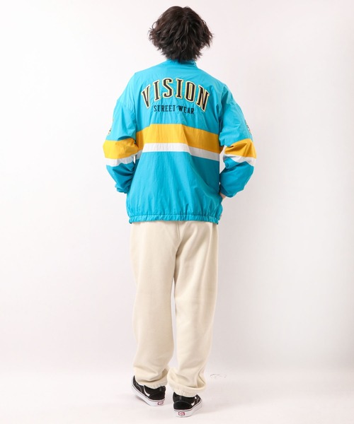 VISION STREET WEAR(ヴィジョンストリートウェア)の「VISION STREET WEAR ヴィンテージワッペンナイロンブルゾン(ブルゾン・メンズ・ブラック系その他2/ブラック系その他/ターコイズブルー/ホワイト・L/LL/M)」の10枚目の写真