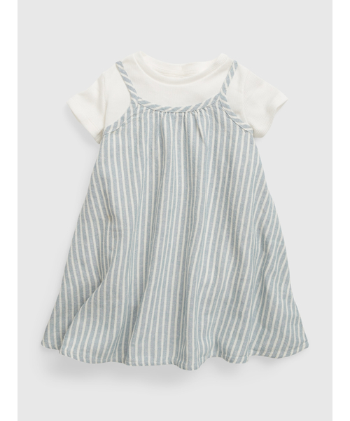GAP（ギャップ）の「Babygap ワンピースレイヤー2点セット（ワンピース・キッズ・ブルー/ピンク/ベージュ・18-24M/6-12M/12-18M/3 YRS/4 YRS/5 YRS/2 YRS）」の5枚目の写真