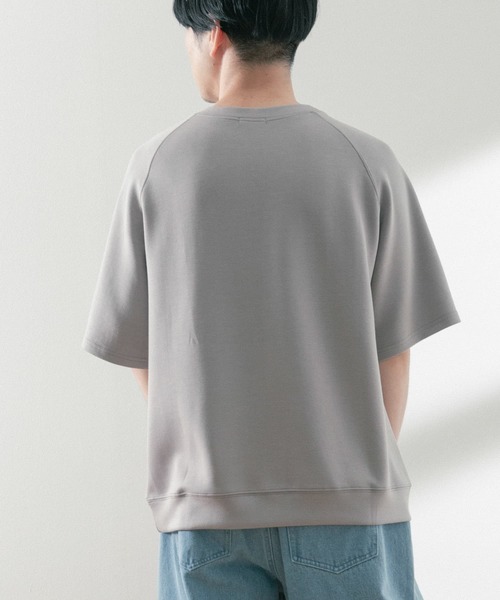 ITEMS URBANRESEARCH(アイテムズ アーバンリサーチ)の「ライトダンボール ショートスリーブプルオーバー(スウェット・メンズ・ライトグレー/ブラック/グレー・MEDIUM/LARGE)」の10枚目の写真