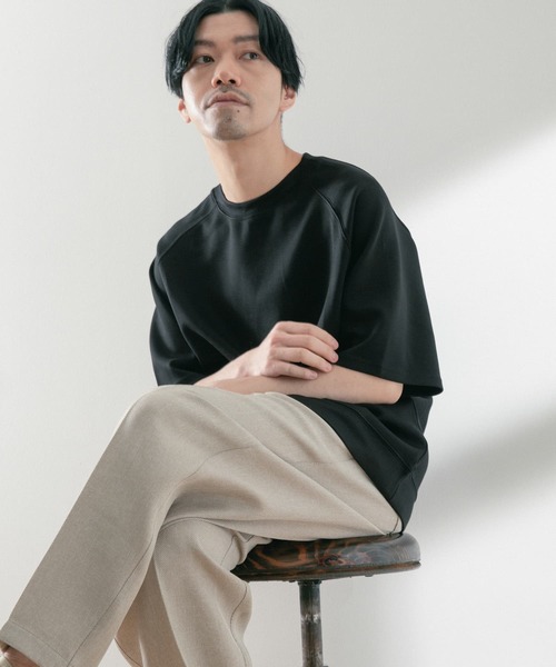 ITEMS URBANRESEARCH(アイテムズ アーバンリサーチ)の「ライトダンボール ショートスリーブプルオーバー(スウェット・メンズ・ライトグレー/ブラック/グレー・MEDIUM/LARGE)」の19枚目の写真