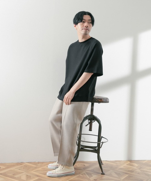 ITEMS URBANRESEARCH(アイテムズ アーバンリサーチ)の「ライトダンボール ショートスリーブプルオーバー(スウェット・メンズ・ライトグレー/ブラック/グレー・MEDIUM/LARGE)」の21枚目の写真