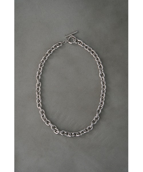 AZUL by moussy(アズールバイマウジー)の「MANTEL CHAIN NECKLACE/マントルチェーンネックレス(ネックレス・メンズ・シルバー・FREE)」の1枚目の写真