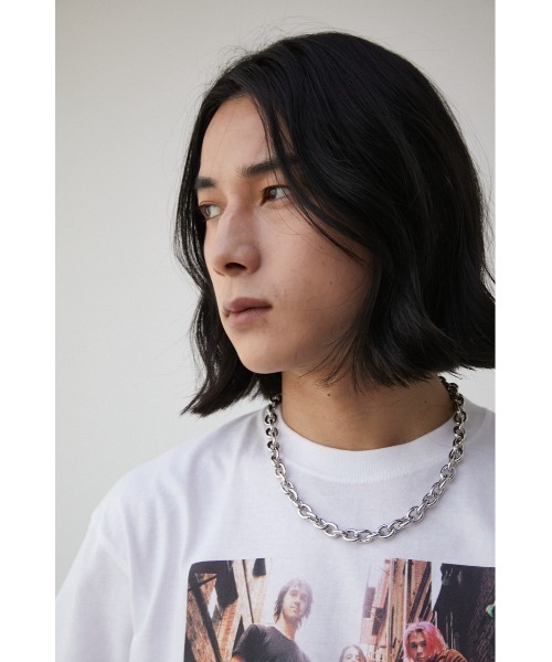 AZUL by moussy(アズールバイマウジー)の「MANTEL CHAIN NECKLACE/マントルチェーンネックレス(ネックレス・メンズ・シルバー・FREE)」の8枚目の写真