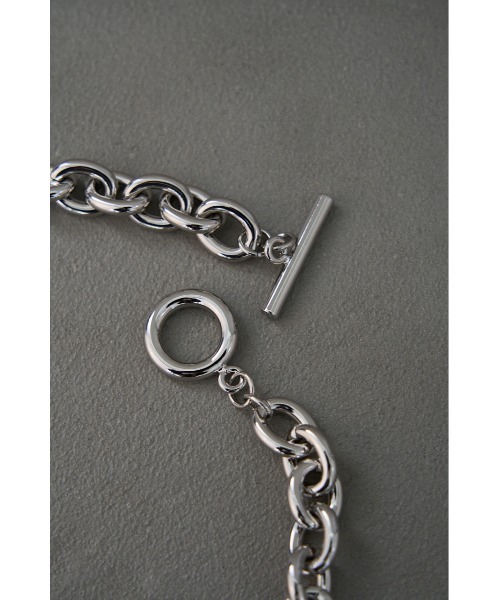 AZUL by moussy(アズールバイマウジー)の「MANTEL CHAIN NECKLACE/マントルチェーンネックレス(ネックレス・メンズ・シルバー・FREE)」の5枚目の写真