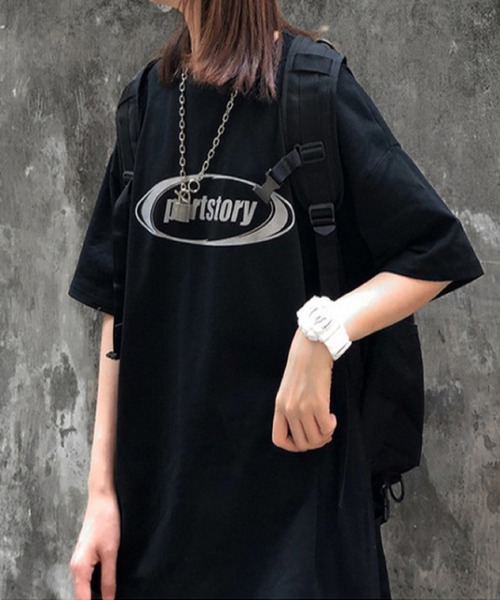 Silly（シリー）の「ストリートロゴTシャツ（Tシャツ/カットソー・レディース・グリーン/ホワイト/ブラック・SMALL/MEDIUM/LARGE）」の6枚目の写真