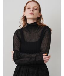 ELENDEEK | ハイネックシアーリブニット(ニット/セーター)