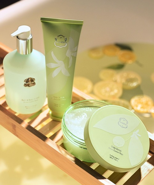 laline ラリン グリーン リーブス ユズ 限定アイテム Laline(ラリン)の「ボディスクラブ グリーンリーブスユズ(限定