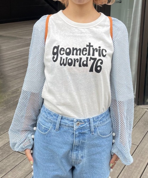 HELLO.SANFRANCISCO（ハローサンフランシスコ）の「【HELLO.SANFRANCISCO/ハローサンフランシスコ】メッシュ配色ボレロ（カーディガン/ボレロ・レディース・サックスブルー・FREE）」の9枚目の写真