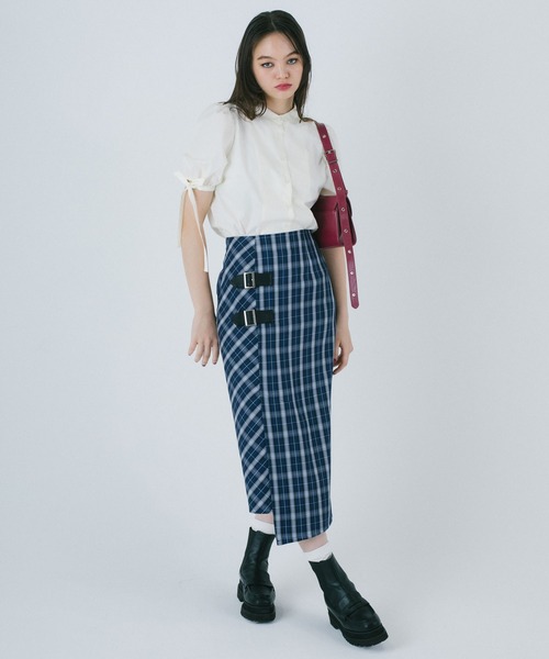 ちび襟 半袖ブラウス TINA：JOJUN（シャツ/ブラウス）｜TINA：JOJUN（ティーナジョジュン）