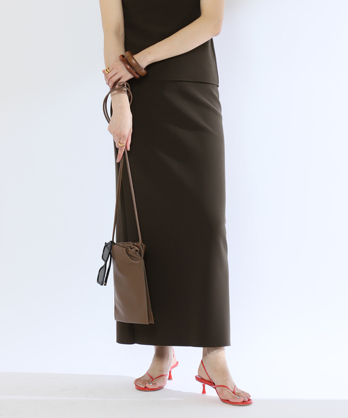 VERMEIL par iena(ヴェルメイユパーイエナ)の「【BIRROT/ビロット】H LONG SKIRT(スカート・レディース・ブラウン/レッド・X-SMALL)」の21枚目の写真
