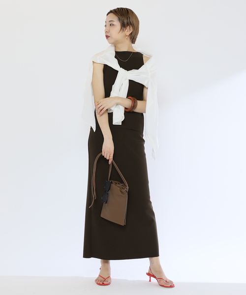 VERMEIL par iena(ヴェルメイユパーイエナ)の「【BIRROT/ビロット】H LONG SKIRT(スカート・レディース・ブラウン/レッド・X-SMALL)」の7枚目の写真