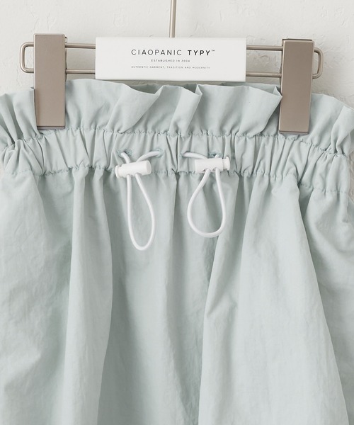 CIAOPANIC TYPY（チャオパニックティピー）の「【KIDS】ナイロンドロストウエストギャザーロングスカート（スカート・キッズ・サックスブルー/ブラック/ホワイト・L/S/XL/M/XXL）」の10枚目の写真