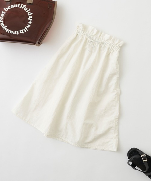 CIAOPANIC TYPY（チャオパニックティピー）の「【KIDS】ナイロンドロストウエストギャザーロングスカート（スカート・キッズ・サックスブルー/ブラック/ホワイト・L/S/XL/M/XXL）」の15枚目の写真