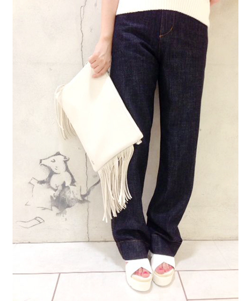 Chico（チコ）の「バギーパンツ（デニムパンツ・レディース・ブルー/ネイビー・MEDIUM/SMALL）」の2枚目の写真