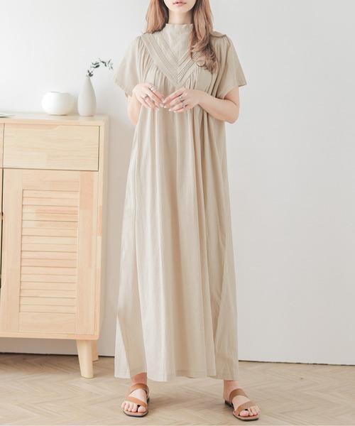 ✨美品✨leur logette シルク バック リボン ワンピース 日本製 セール】バックリボンワンピース（ワンピース）｜La-gemme
