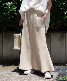 FREAK'S STORE（フリークスストア）の「配色ステッチサマーリブスカート（スカート・レディース）」
