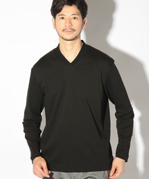 UNION STATION | シルケットスムースVネックテーラーロンT(Tシャツ/カットソー)