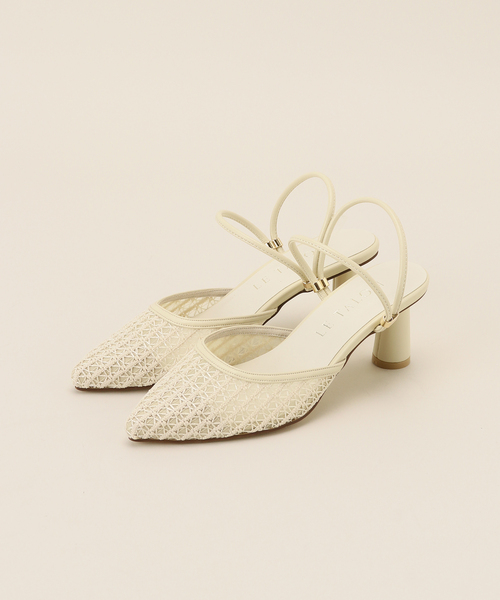 LE TALON（ルタロン）の「6cmポインテッドレースアンクルストラップミュール（パンプス・レディース・ネイビー/アイボリー・MEDIUM/SMALL/LARGE/X-LARGE）」の13枚目の写真