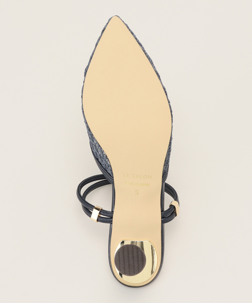 LE TALON（ルタロン）の「6cmポインテッドレースアンクルストラップミュール（パンプス・レディース・ネイビー/アイボリー・MEDIUM/SMALL/LARGE/X-LARGE）」の20枚目の写真