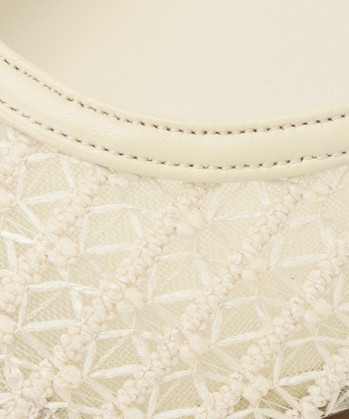 LE TALON（ルタロン）の「6cmポインテッドレースアンクルストラップミュール（パンプス・レディース・ネイビー/アイボリー・MEDIUM/SMALL/LARGE/X-LARGE）」の22枚目の写真