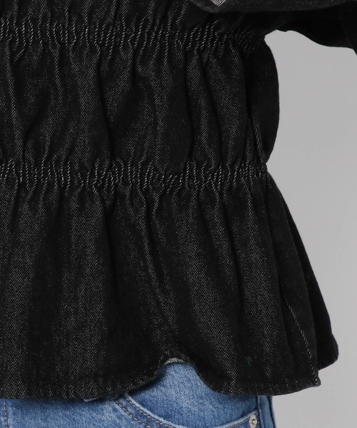 LOWRYS FARM（ローリーズファーム）の「２WAYシャーリングブラウスロングスリーブ　968606（シャツ/ブラウス・レディース・ブラック/ブルー/ブルー系その他/ブラック系その他/アイボリー/ブラウン・FREE）」の16枚目の写真