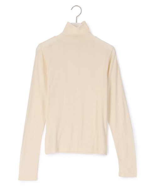 MILLER（ミラー）の「【MILLER for ADAM ET ROPE'】別注 TURTLE NECK TEE（Tシャツ/カットソー・レディース・オフホワイト/ラベンダー/ダークブラウン・FREE）」の18枚目の写真