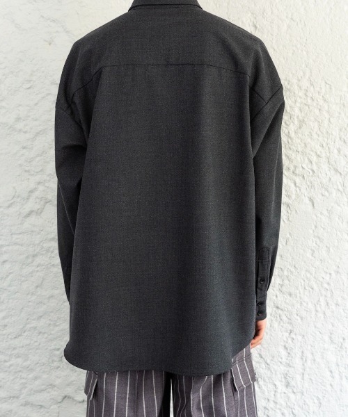 Enharmonic TAVERN（エンハーモニックタヴァーン）の「Needle punch shirt（シャツ/ブラウス・メンズ・グレー/ブラック・44/46/48）」の16枚目の写真