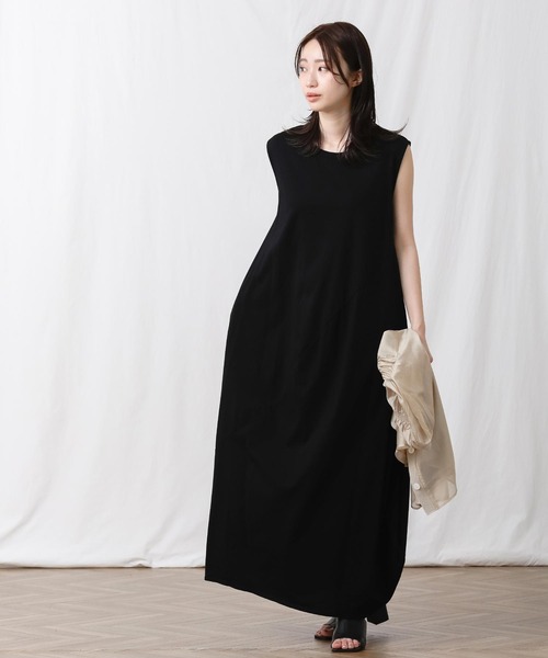 CLOCHE（クロシェ）の「Ｃコクーンカットノースリーワンピース（ワンピース・レディース・ダークオレンジ/ブラック・FREE）」の13枚目の写真