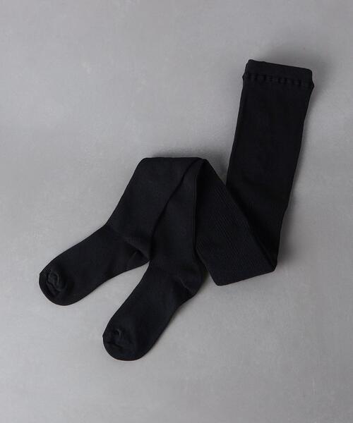 UNITED ARROWS（ユナイテッドアローズ）の「リブ タイツ（タイツ/ストッキング・レディース・ブラック/ダークグレー・FREE）」の2枚目の写真