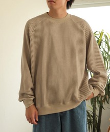 SENSE OF PLACE by URBAN RESEARCH | カラーワッフルルーズスウェットシャツ(スウェット)