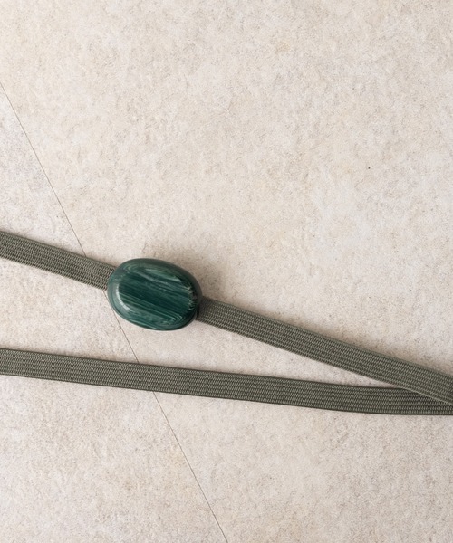 ゆかた館グレース（ユカタカングレース）の「帯飾り　beige & green（和装小物・レディース・サックスブルー系2/グレー系2/オレンジ系1/ホワイト系1/カーキ系1/カーキ系2/サックスブルー系1/ライトイエロー系1/グレー系1/ライトイエロー系2/ホワイト系2/オレンジ系2/ブラック系1/ブラック系2/イエロー系1/イエロー系2・FREE）」の8枚目の写真