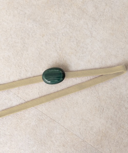 ゆかた館グレース（ユカタカングレース）の「帯飾り　beige & green（和装小物・レディース・サックスブルー系2/グレー系2/オレンジ系1/ホワイト系1/カーキ系1/カーキ系2/サックスブルー系1/ライトイエロー系1/グレー系1/ライトイエロー系2/ホワイト系2/オレンジ系2/ブラック系1/ブラック系2/イエロー系1/イエロー系2・FREE）」の14枚目の写真