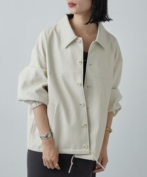 SHENERY | フェイクレザーコーチジャケット(その他アウター)