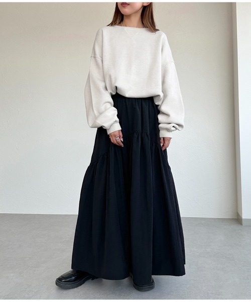 apres jour mignon(アプレジュールミニョン)の「スウェットライクニット【ZOZOTOWN限定アイテム】(ニット/セーター・レディース・レッド/ブルー/グレー/ブラック/グリーン/アイボリー/スミクロ・フリー/X-LARGE)」の17枚目の写真