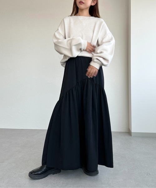 apres jour mignon(アプレジュールミニョン)の「スウェットライクニット【ZOZOTOWN限定アイテム】(ニット/セーター・レディース・レッド/ブルー/グレー/ブラック/グリーン/アイボリー/スミクロ・フリー/X-LARGE)」の18枚目の写真