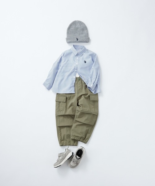 CIAOPANIC TYPY(チャオパニックティピー)の「【KIDS】【WEB限定】ナイロンカーゴパラシュートパンツ(カーゴパンツ・キッズ・アイボリー/ブラック/カーキ・S/M/L/XL/XXL)」の6枚目の写真