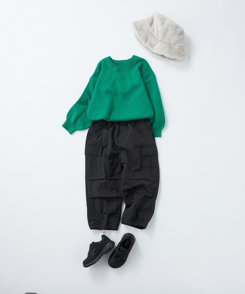 CIAOPANIC TYPY(チャオパニックティピー)の「【KIDS】【WEB限定】ナイロンカーゴパラシュートパンツ(カーゴパンツ・キッズ・アイボリー/ブラック/カーキ・S/M/L/XL/XXL)」の5枚目の写真