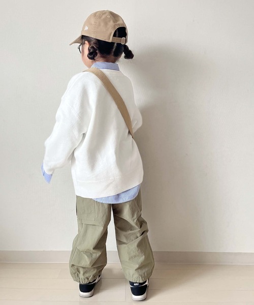 CIAOPANIC TYPY(チャオパニックティピー)の「【KIDS】【WEB限定】ナイロンカーゴパラシュートパンツ(カーゴパンツ・キッズ・アイボリー/ブラック/カーキ・S/M/L/XL/XXL)」の22枚目の写真