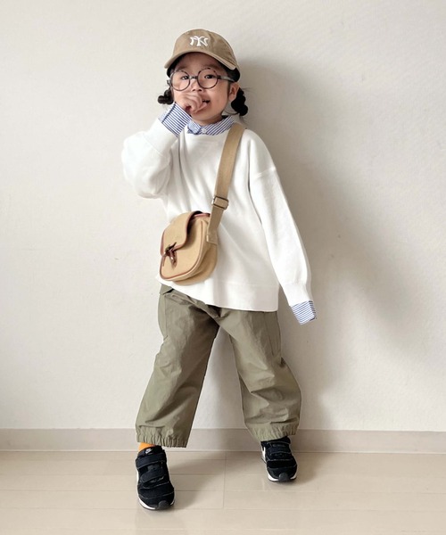 CIAOPANIC TYPY(チャオパニックティピー)の「【KIDS】【WEB限定】ナイロンカーゴパラシュートパンツ(カーゴパンツ・キッズ・アイボリー/ブラック/カーキ・S/M/L/XL/XXL)」の21枚目の写真