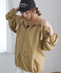 Crisp | コットンオーバーアノラックフーディー(マウンテンパーカー)