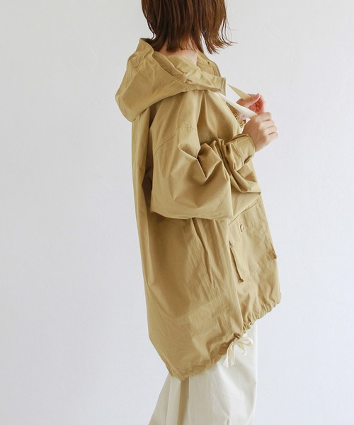 Crisp(クリスプ)の「コットンオーバーアノラックフーディー(マウンテンパーカー・レディース・カーキ/オリーブ・FREE)」の17枚目の写真