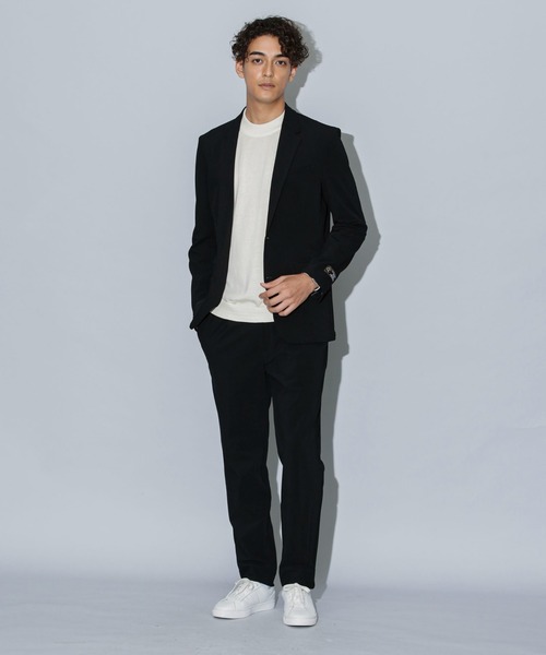 NANO universe（ナノユニバース）の「｢Damerino｣ スーパーストレッチトリコット セットアップ / ジャケット＆パンツ（セットアップ・メンズ・ブラック/ネイビー/ベージュ・S/M/L/XL）」の7枚目の写真