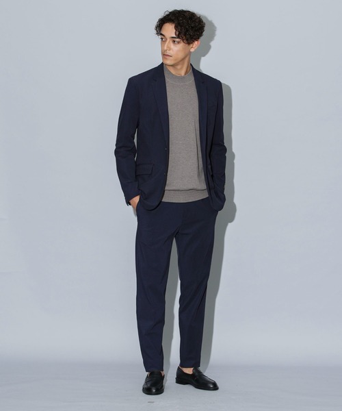 NANO universe（ナノユニバース）の「｢Damerino｣ スーパーストレッチトリコット セットアップ / ジャケット＆パンツ（セットアップ・メンズ・ブラック/ネイビー/ベージュ・S/M/L/XL）」の14枚目の写真